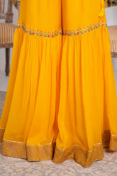 1 Piece Printed Chiffon Gharara (FZ0912)